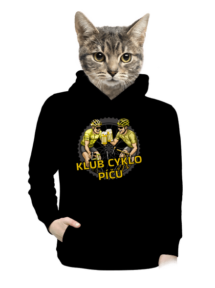 Klub cyklo píčů dámská mikina klokanka Black