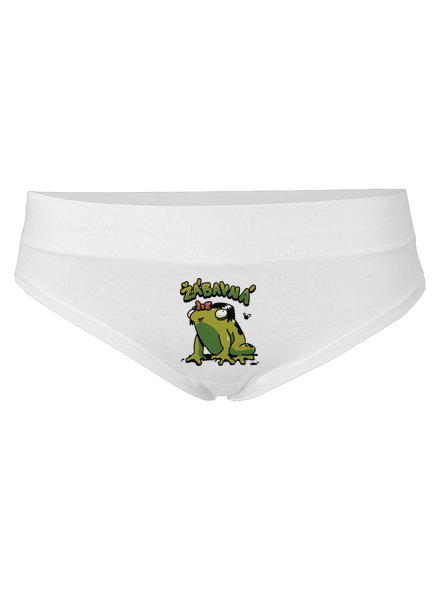 Žábavní dámské kalhotky White