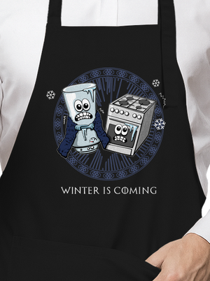 Winter is coming zástěra Black