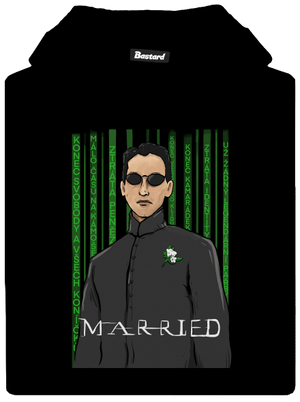 Neoženich dětská mikina klokanka Black