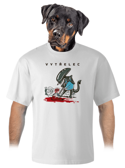 Vytřelec unisex tričko oversized White