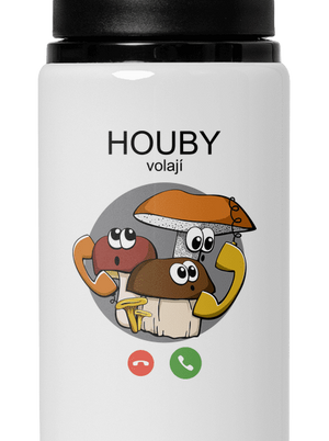 Houby volají lahev na vodu White