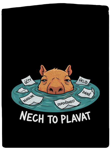 Nech to plavat pánská mikina na zip Black