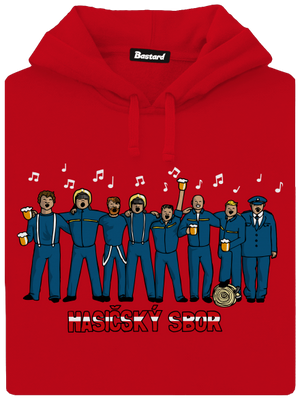 Hasičský sbor pánská mikina klokanka Red