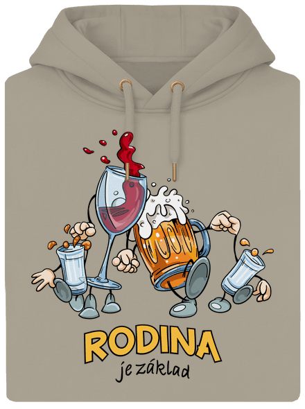 Rodina je základ unisex mikina premium Pastel Macchiato