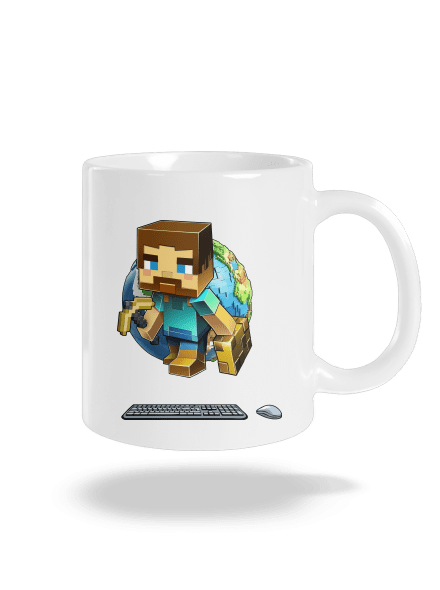 B17: Minecraft klasický hrnek White