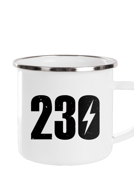 230 V plecháček White
