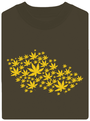 Ganja country unisex mikina bez kapuce Urban Khaki