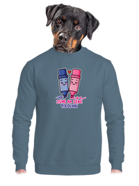 unisex mikina bez kapuce
