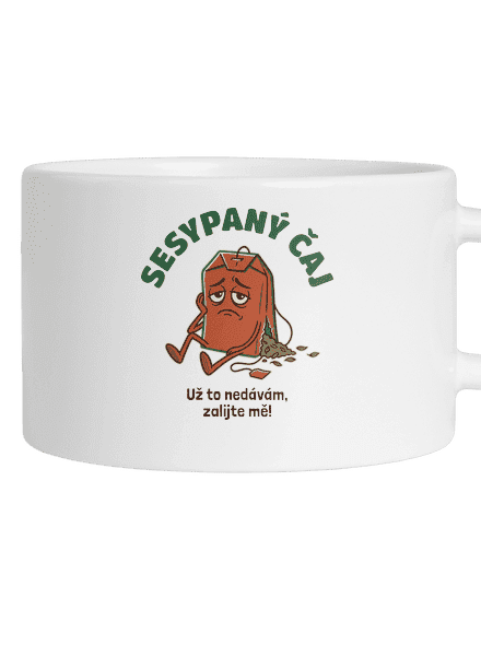 Sesypaný čaj hrnek makronka White