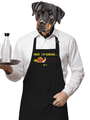 Louding zástěra Black