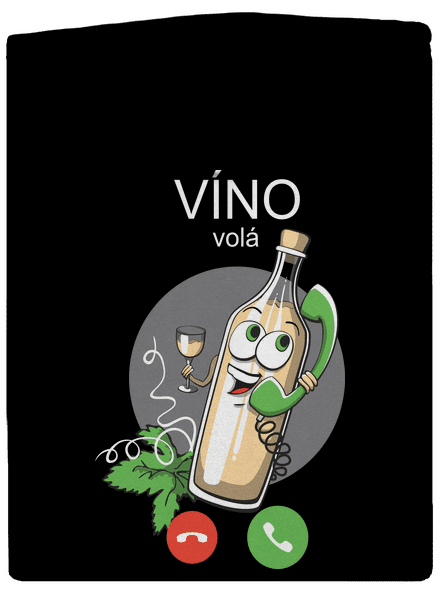 Bílé víno volá dámská mikina na zip Black