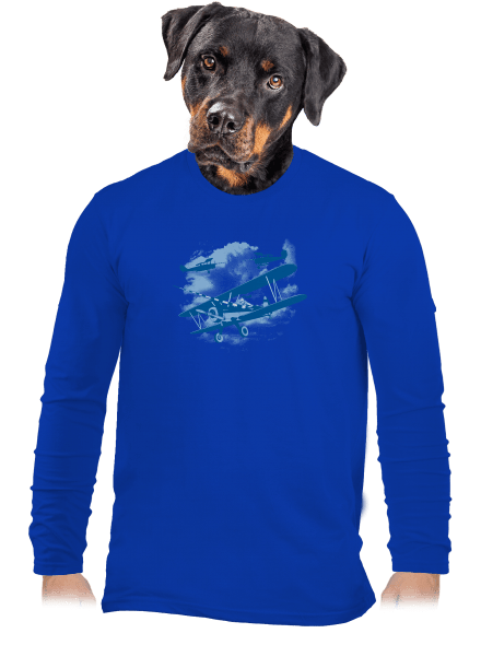 Rytíři nebes pánské dlouhý rukáv Royal Blue