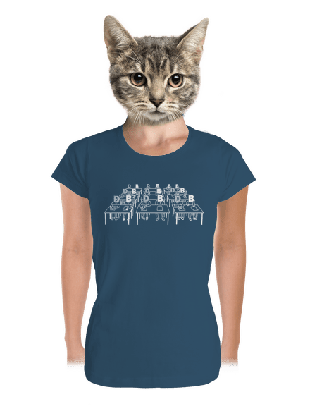 Cimrman: Debil, blbeček dámské tričko premium Petrol Blue