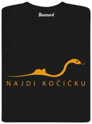 Najdi kočičku pánské tričko Black