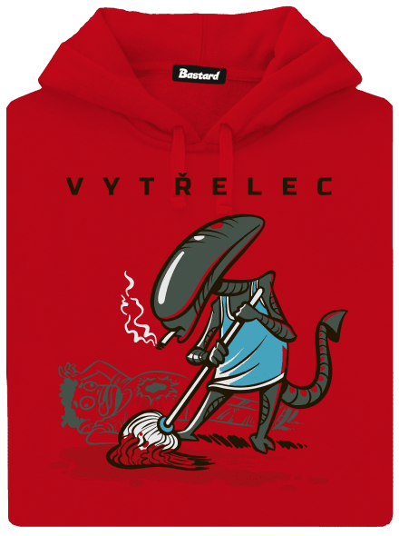Vytřelec pánská mikina klokanka Red