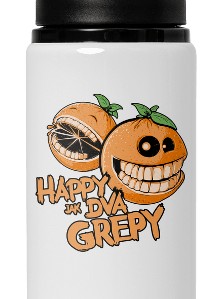 Happy grepy lahev na vodu White