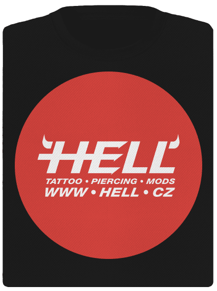 Hell logo dámské sportovní tričko Black