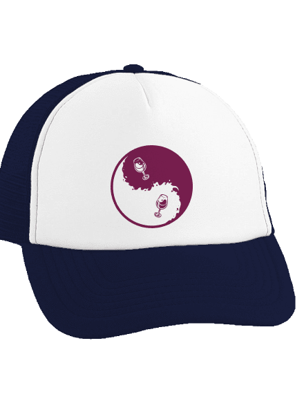 Jin Jang víno kšiltovka truckerka French Navy cap