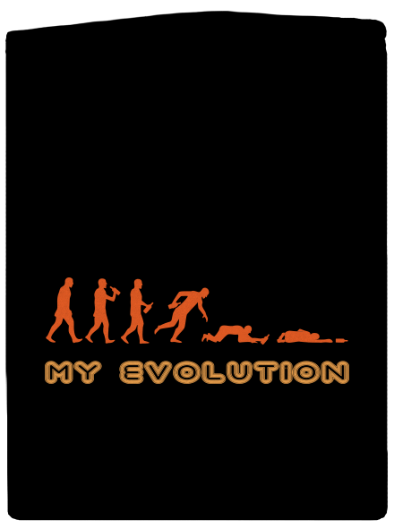My evolution pánská mikina na zip Black