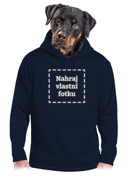 Vlastní potisk pánská mikina klokanka Navy