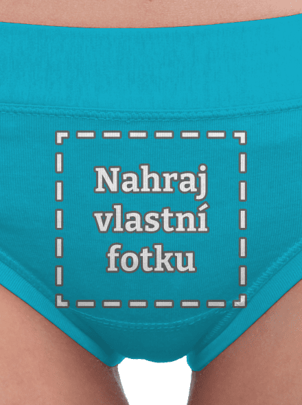 Vlastní potisk dámské kalhotky Turquoise