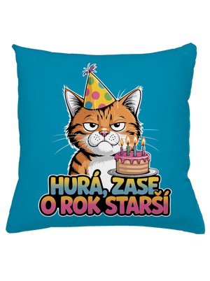 O rok starší polštář Blue Turquoise