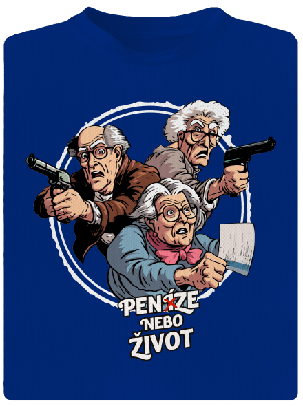 Penze nebo život pánské sportovní tričko Royal Blue Mal