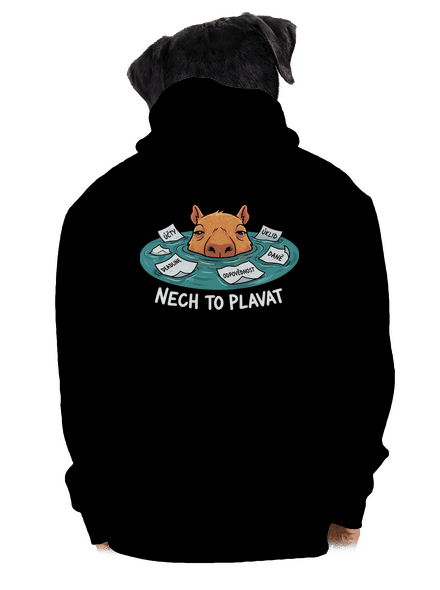 Nech to plavat pánská mikina na zip Black