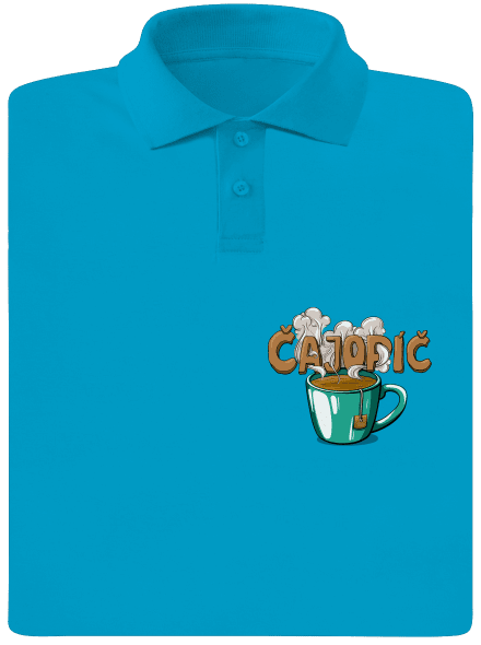 Čajopíč pánská polokošile Blue Atol
