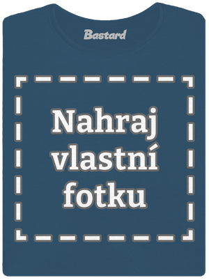 Vlastní potisk dámské tričko premium Petrol Blue
