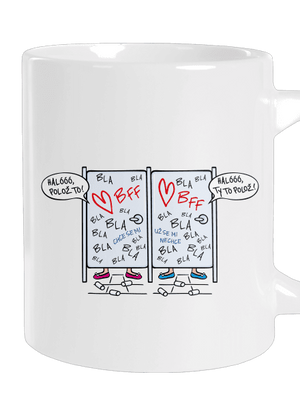 Obsazeno velký hrnek White