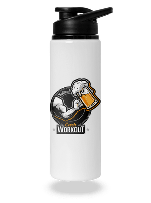 Czech Workout lahev na vodu White