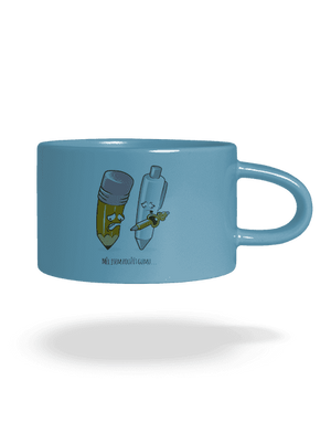 Používej gumu hrnek makronka Blue Macaron