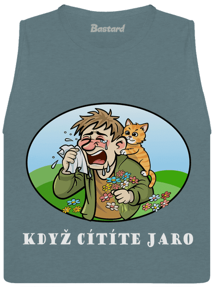 Cítíte jaro dámské tílko volné Heather Deep Teal