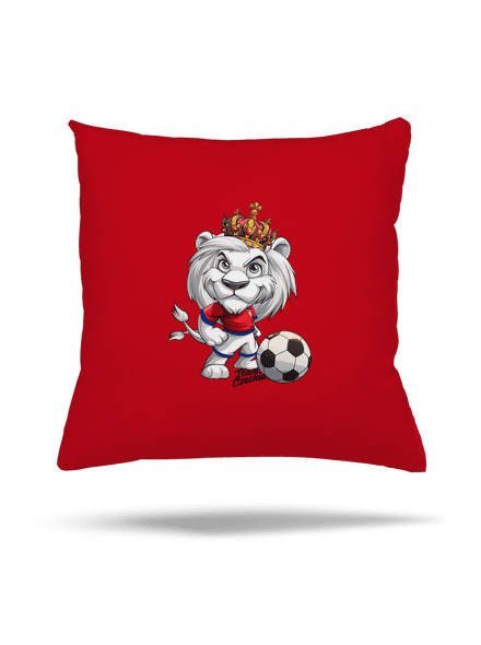 Fotbalový lev polštář Red