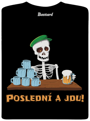 Poslední a jdu pánské tričko Black