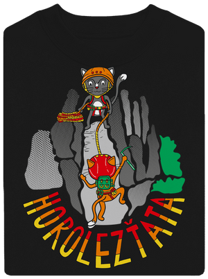 Horolezťata unisex mikina bez kapuce Black