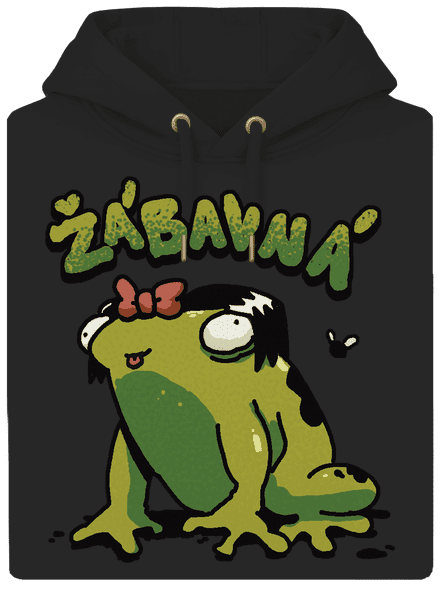 Žábavní unisex mikina premium Dark Black