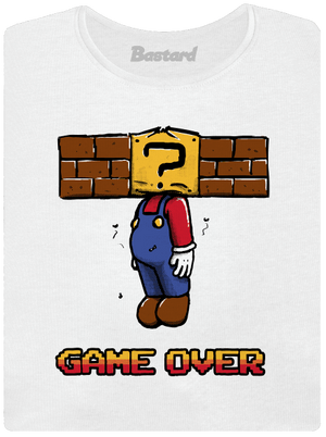 Game over dámské tričko s lemem White