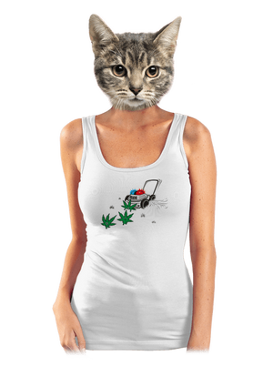 Ganja krize dámské tílko klasické White