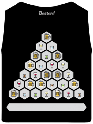 Obrázkový alko kvíz a fix pánské tílko Black