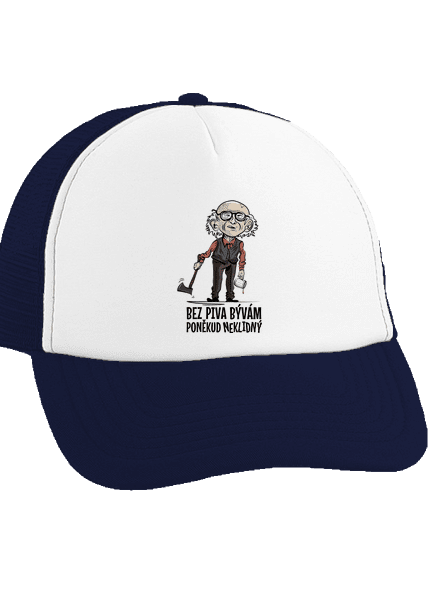 Neklidný bez piva kšiltovka truckerka French Navy cap
