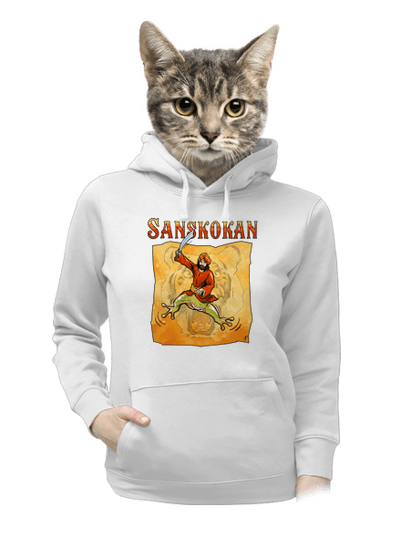 Sanskokan dámská mikina klokanka White