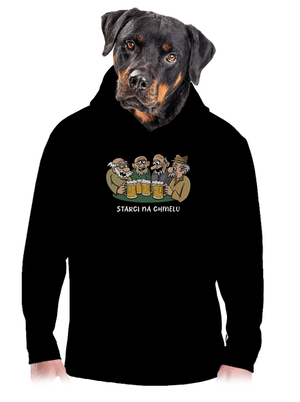 Starci na chmelu pánská mikina klokanka Black