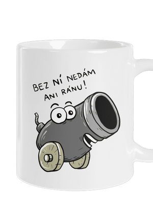 Dělo a koule klasický hrnek White