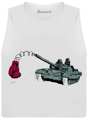 Tank dámské tílko volné White