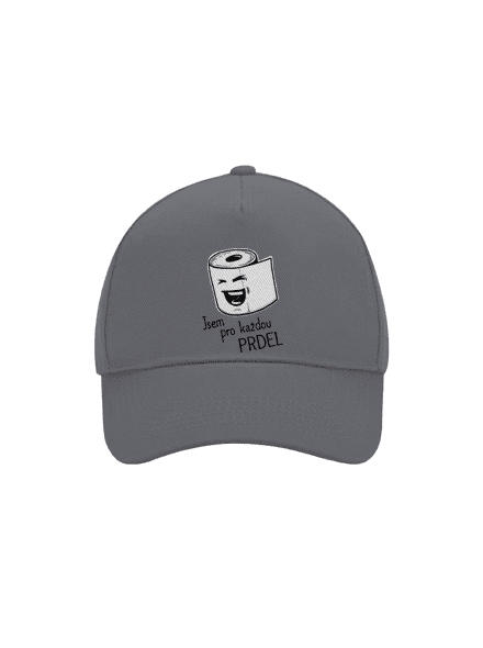Prdel kšiltovka baseballka Graphite grey