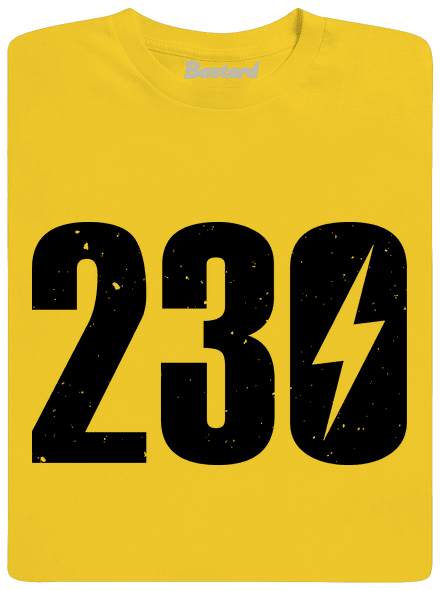 230 V pánské tričko Gold