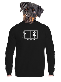 unisex mikina bez kapuce